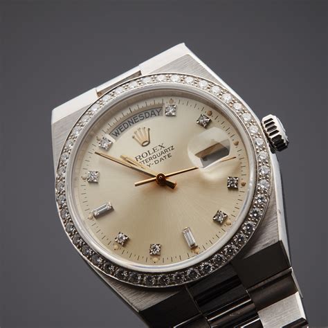 rolex quartz movement for sale|rolex oyster quartz day date.